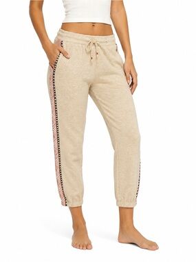 Lucky Brand Medium Tan LowRise Cropped Jogger Sweatpants